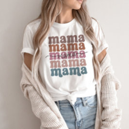 Mamma Mors dag Retro T Shirt