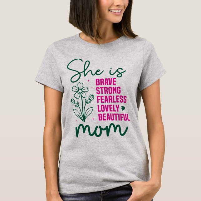Mamma - Mors dag T Shirt (Framsida)