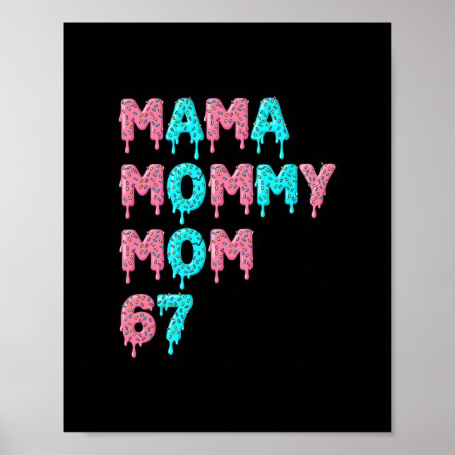 Mamma Morsan Mamma Bror 67 Roligt Meme Gen Alpha S Poster (Framsidan)