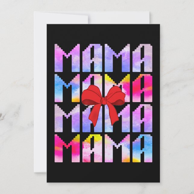 Mamma Morsdagspresent Till Mamma Inbjudningar (Framsida)