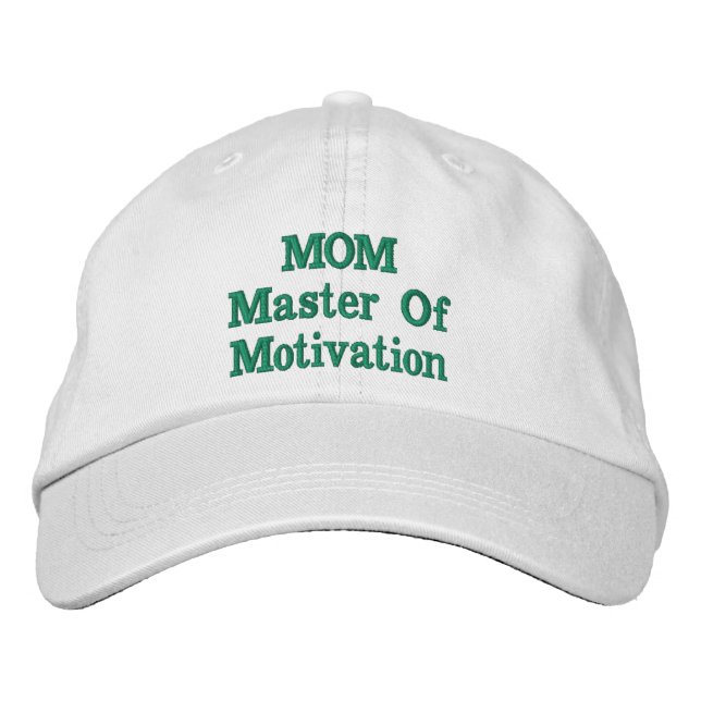 MAMMA, Motivation, Hat för Mamma Broderad Keps (Framsida)