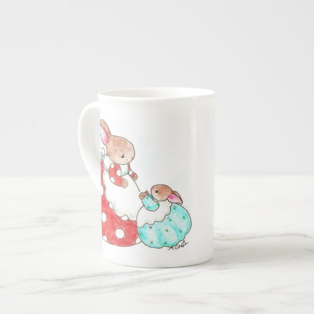 Mamma mugg benporslin mugg (Framsida vänster)