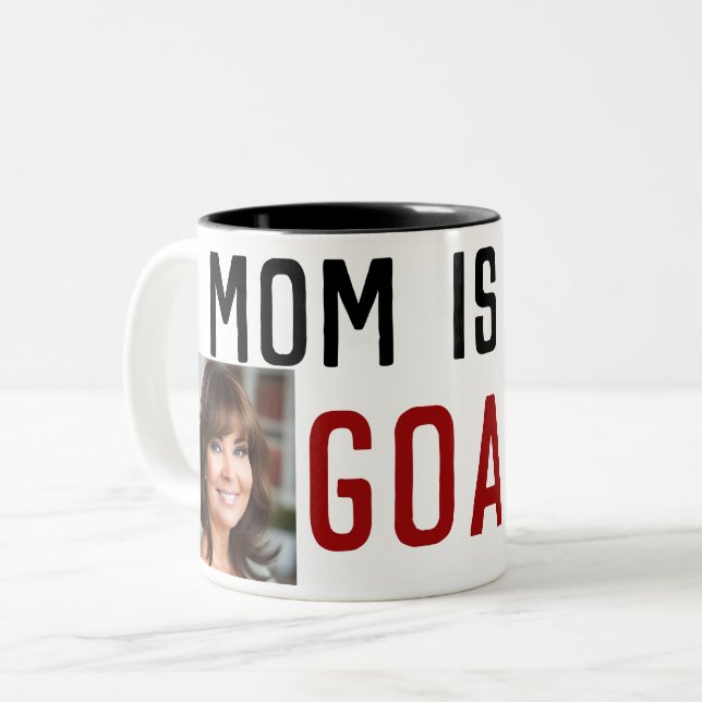 Mamma muggar, det moderna mamma, bästa mamma-kaffe Två-Tonad mugg (Framsida vänster)