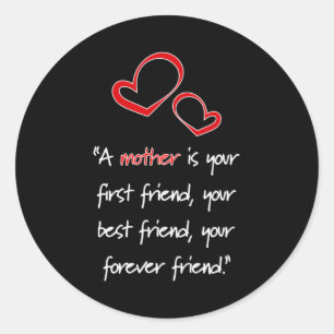 Mamma Mummy Mors dag Kärlek Mor Funny Gift Idea Runt Klistermärke