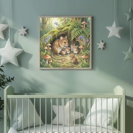 Mamma Mus och Hennes Förtjusande Ungar Barnkammare Poster