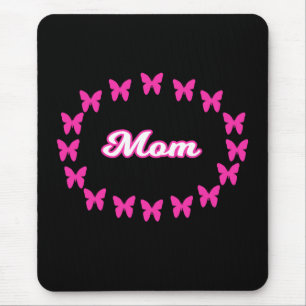 Mamma MUSMATTOR Med Söta Rosa Fjärilar