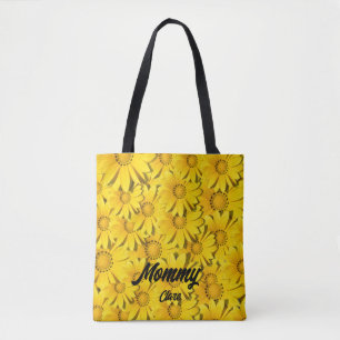 Mamma namn GRANDMA Girasoles Personlig Tygkasse
