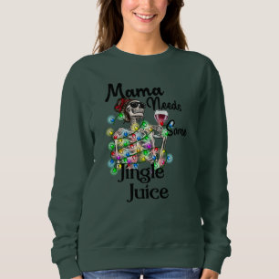 Mamma Needs Jingle Juice Julskirt, Lustigt T Shirt