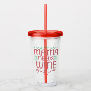 Mamma Needs Vin Take Away Mugg