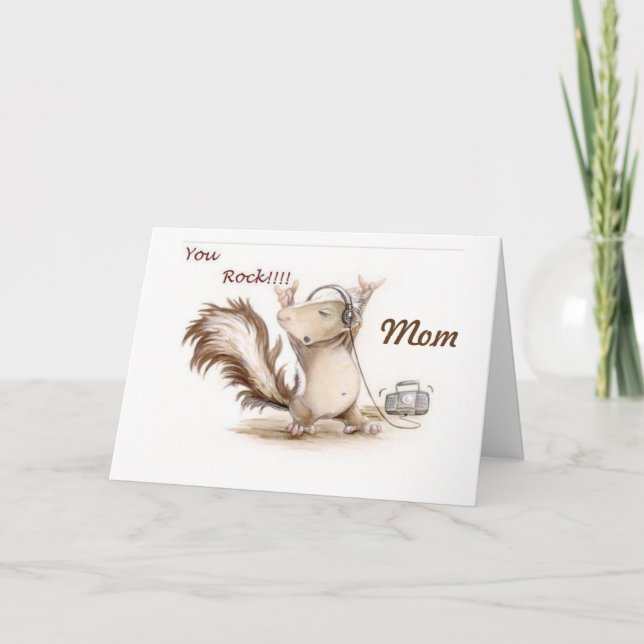 **MAMMA**-NI STEN HOPPAS OCKSÅ ATT DIN BIRTHDAY GÖ KORT (Framsida)