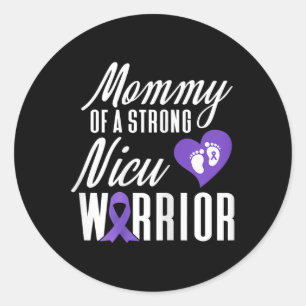 Mamma Nicu Warrior Preemie Runt Klistermärke