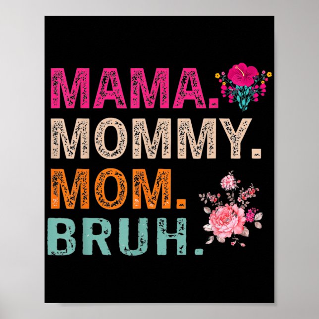 Mamma Noun Definition Funny Mamma Mors dag Poster (Framsidan)