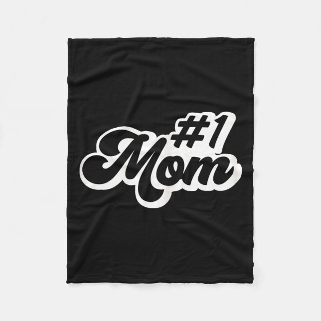Mamma nummer ett mors dag  fleecefilt (Framsidan)