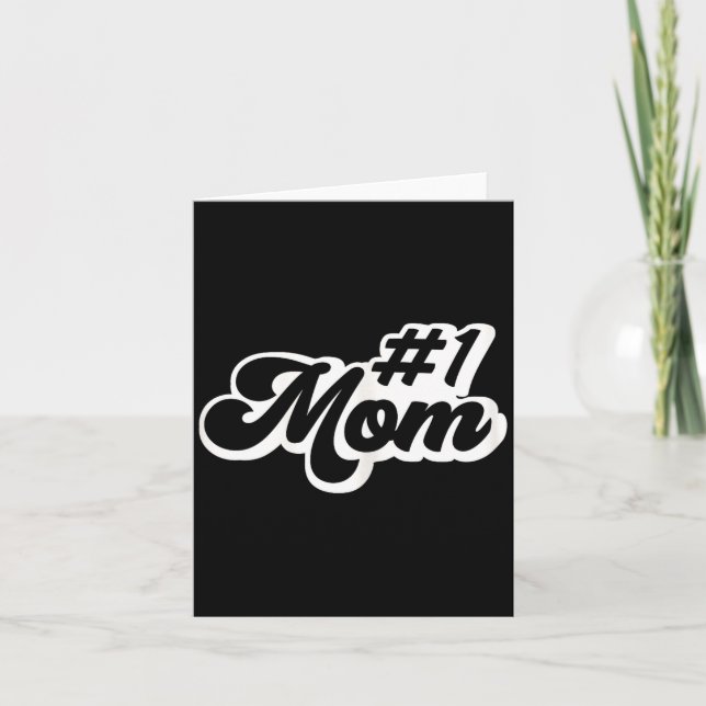 Mamma nummer ett mors dag  kort (Framsida)