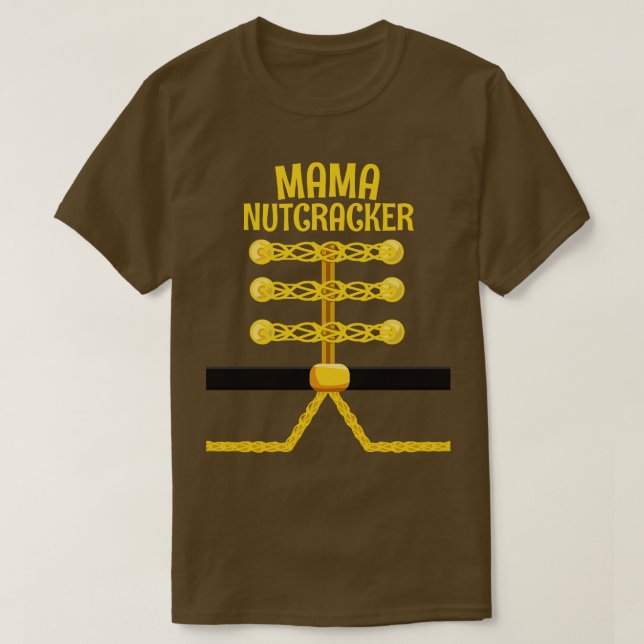 MAMMA Nutcracker Matchande familjejul T Shirt (Design framsida)