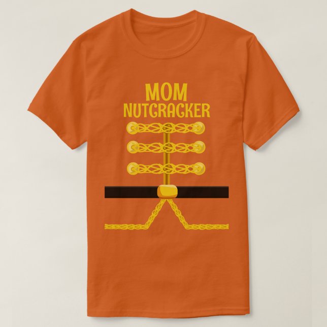 MAMMA Nutcracker Matchning Familjejulen T Shirt (Design framsida)
