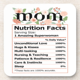 MAMMA Nutrition Facts Mors dag Tribute Underlägg