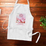 Mamma Obetald terapibehandlare Lung Blommigt Mors  Förkläde<br><div class="desc">Mamma Obetald terapeut Lusj Humor Blommigt Mors dag Apron. Lönsam och personlig Mors dag-design med humoristiska citat: " Tack för att du alltid är min obetalda terapeut ". Texten står på en  bakgrund med rosa blommor. Lägg till ditt namn.</div>