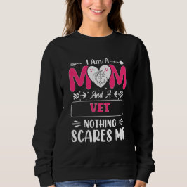 Mamma och A Vet ingenting Skrämmer mig, Funny Vet  T Shirt