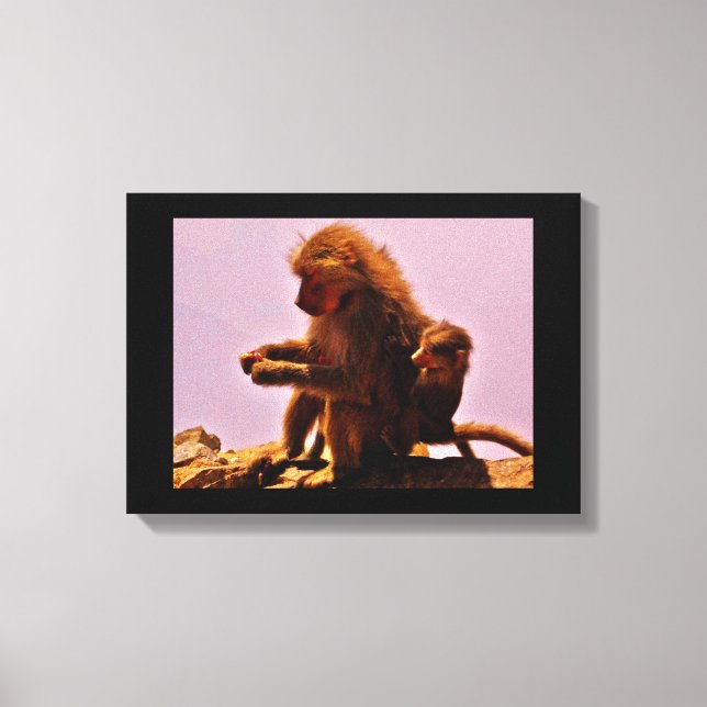 Mamma och Baby Canvastryck (Framsida)