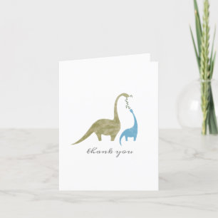 Mamma och Baby Dinosaur Baby Shower Tack Kort