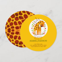 Mamma och Baby Giraffe Baby Shower