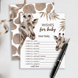 Mamma och Baby Giraffe Neutralt Önskemål för Baby