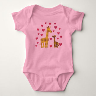 Mamma och Baby Giraffes Tee Shirt