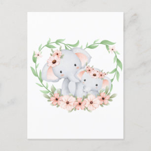 Mamma- och baby-kort vykort