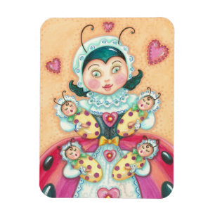 Mamma och Baby Ladybugs MAGNET
