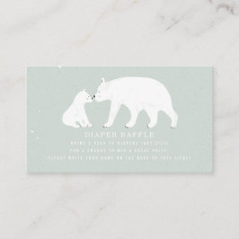 Mamma och Baby Polar Bear Blue Baby, blöjbläckfisk Tilläggskort