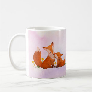 Mamma och baby räv kaffemugg