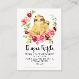 Mamma och Baby Stigare nedgång Raffle Biljett Tilläggskort