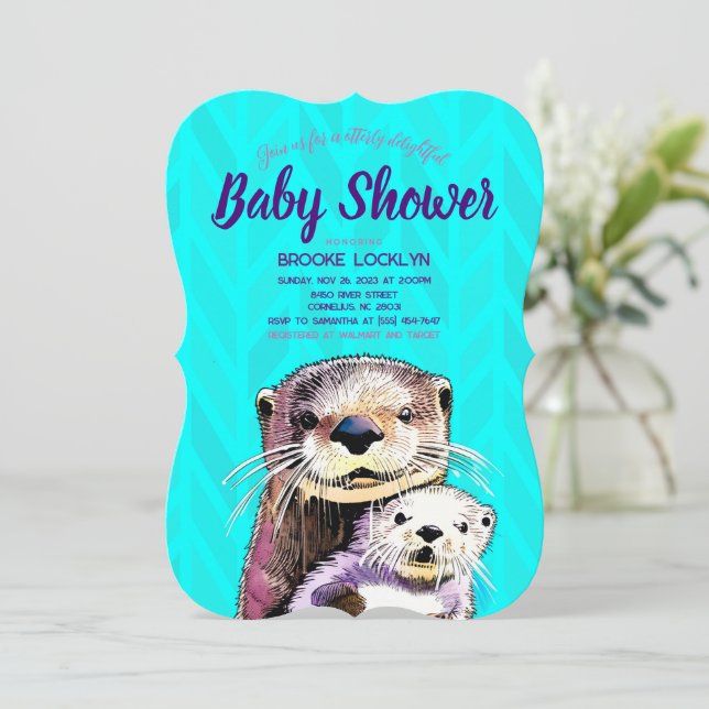 Mamma och babyskor för ljus och fetstil inbjudningar (Stående Fram)