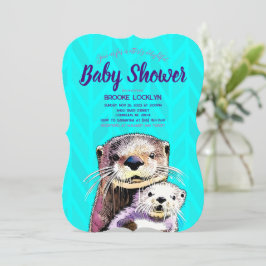 Mamma och babyskor för ljus och fetstil inbjudningar