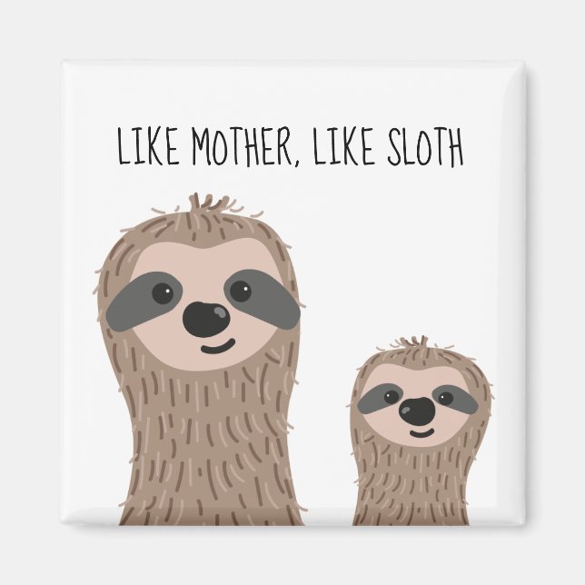 Mamma- och babyslöjdmagneter magnet (Framsidan)