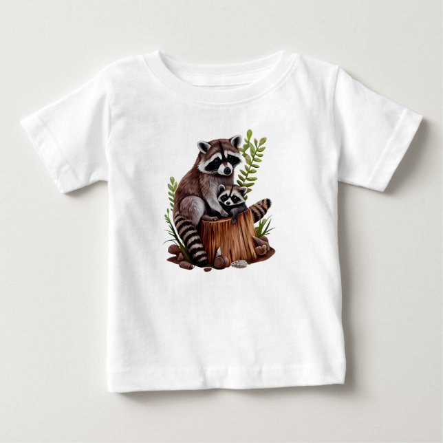 Mamma och babyvrakar  t shirt (Framsida)
