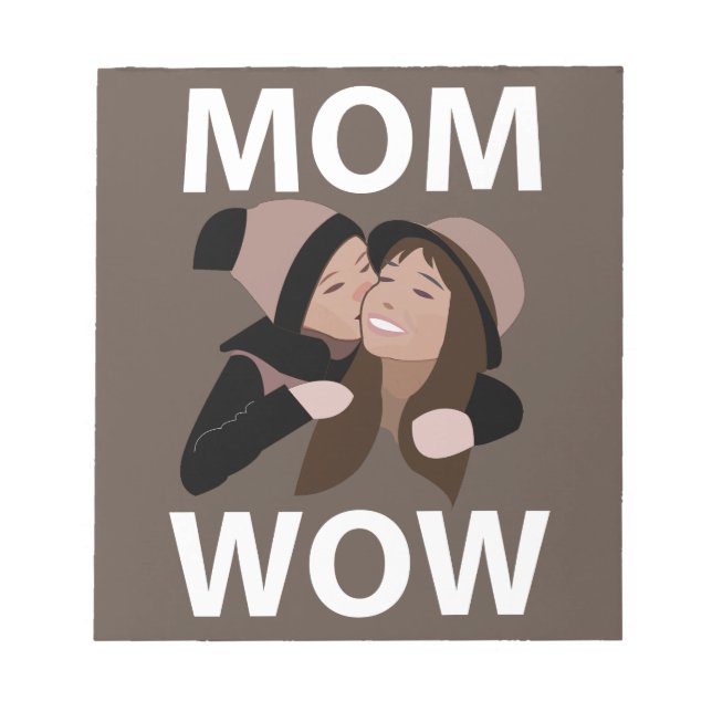 Mamma och barn Mamma  Anteckningsblock (Framsida)