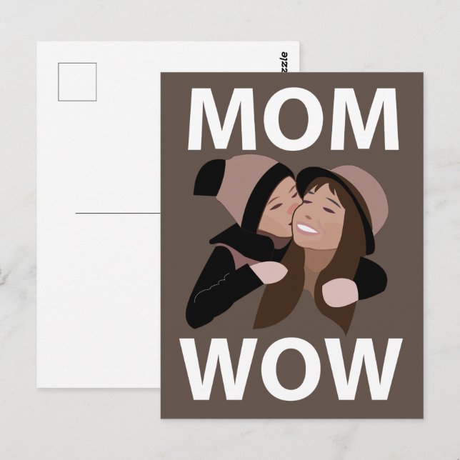 Mamma och barn Mamma  Vykort (Fram/baksida)