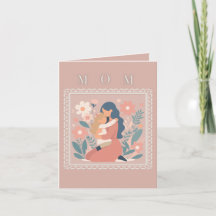 Mamma och barn mors dagskort