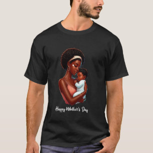 Mamma Och Bebis Glad Mors Dag Söt Mamma Fru Kvinno T Shirt