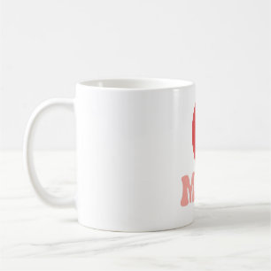 Mamma och Child Heart Silhouette Mugg - Mors dag
