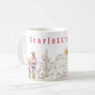 Mamma och dotter CowGirls present 11oz Kaffemugg