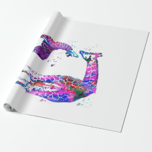 Mamma och dotter Giraffe Gift med familjen Älskare Presentpapper