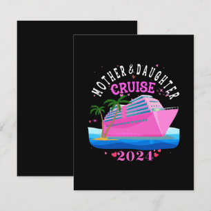 Mamma och dotter-kryssning 2024 anteckningskort