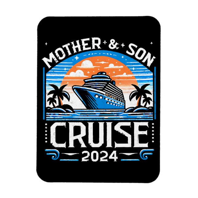 Mamma Och Dotter Kryssning 2024 Magnet (Vertikal)