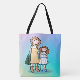 Mamma och dotter tygkasse