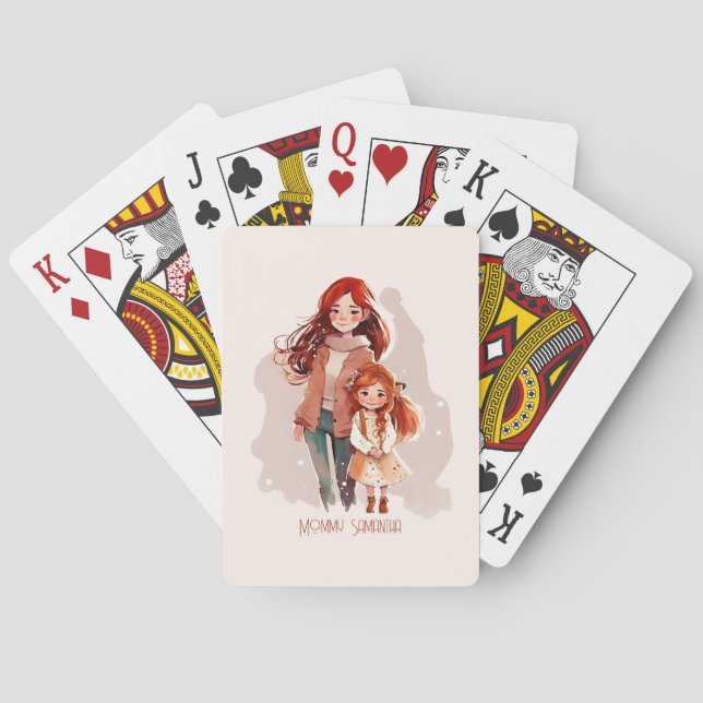 Mamma och dotterbond (12) casinokort (Baksidan)