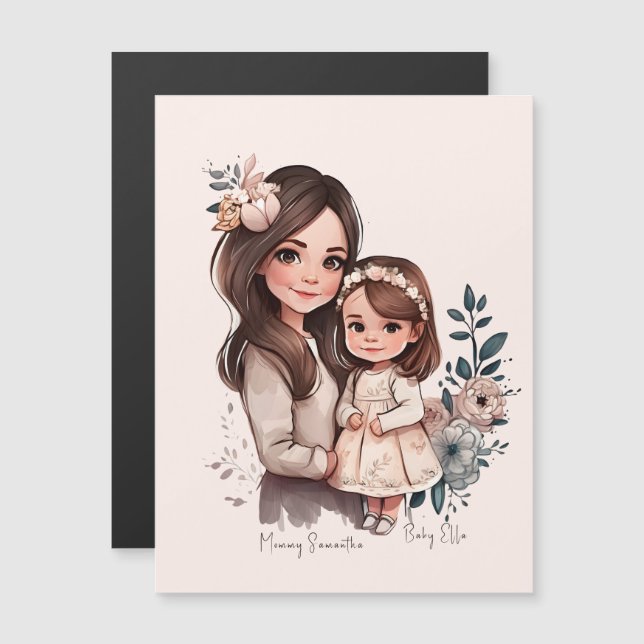 Mamma och dotterbond (3) (Fram/baksida)