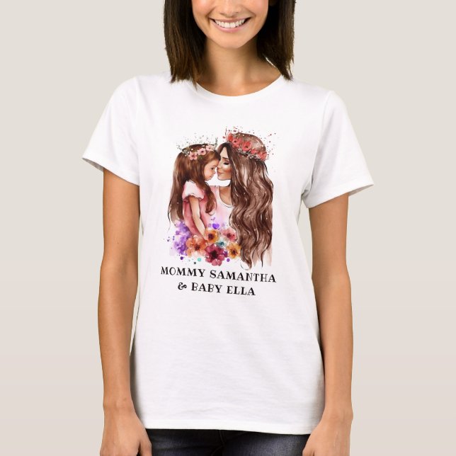 Mamma och dotterbond (6) t shirt (Framsida)